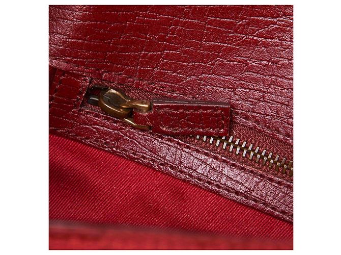 Tracolla Gucci Red GG Canvas Horsebit - vista 8