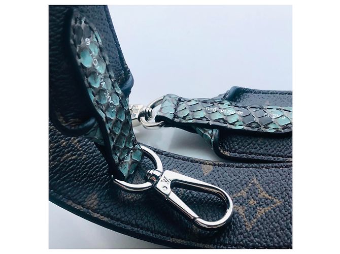 Louis Vuitton Alça de Ombro Vuitton Python Marrom Verde claro - vista 7