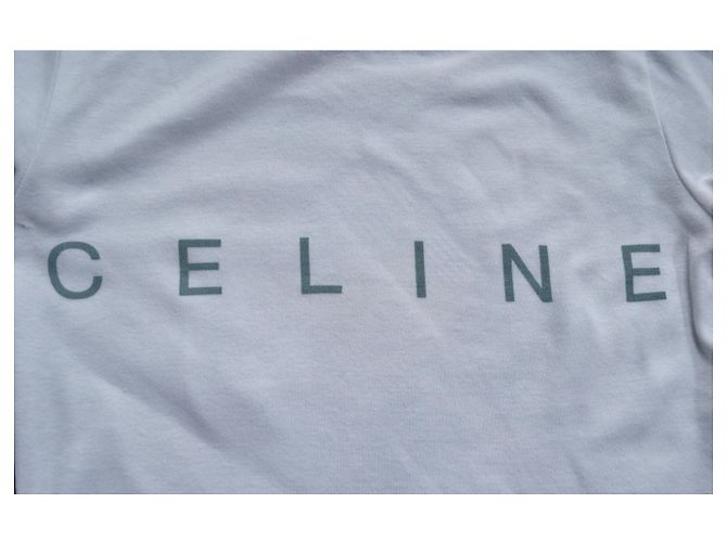 Céline CELINE Paris camiseta blanca Top Size S SMALL Blanco - vista 4