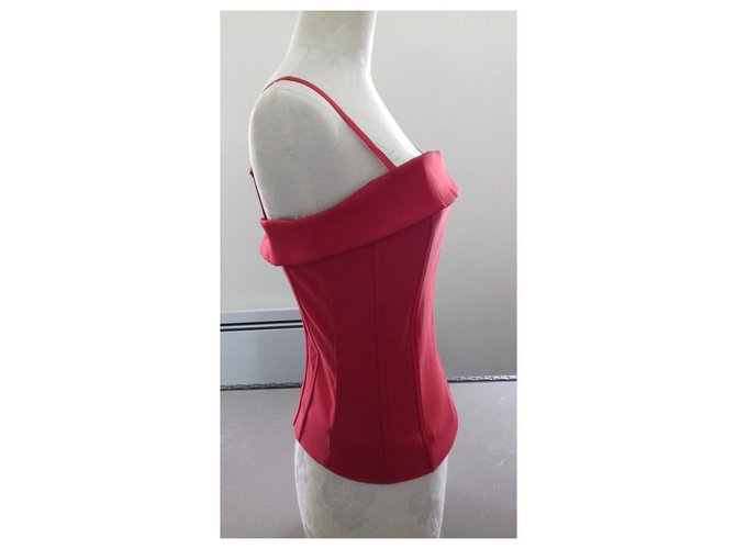 Autre Marque Bustier de algodón rojo H & M Roja - vista 2