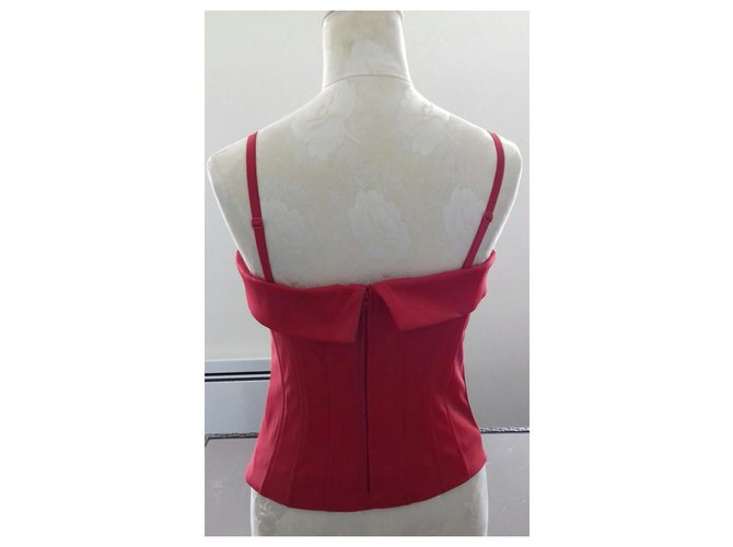 Autre Marque Bustier de algodón rojo H & M Roja - vista 3