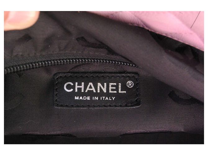 Borsa Chanel Cambon GM nera e rosa in pelle Nero - vista 5