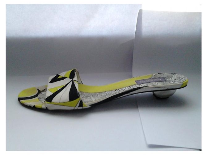 Sandali Emilio Pucci Gialli in Tessuto Giallo - vista 2