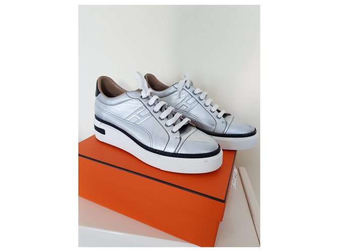 Hermès Hermes Polo argento Bianco - vista 10