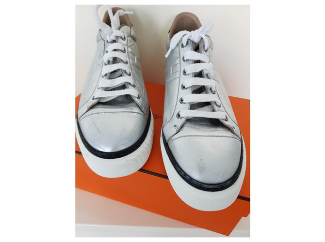 Hermès Hermes Polo argento Bianco - vista 12