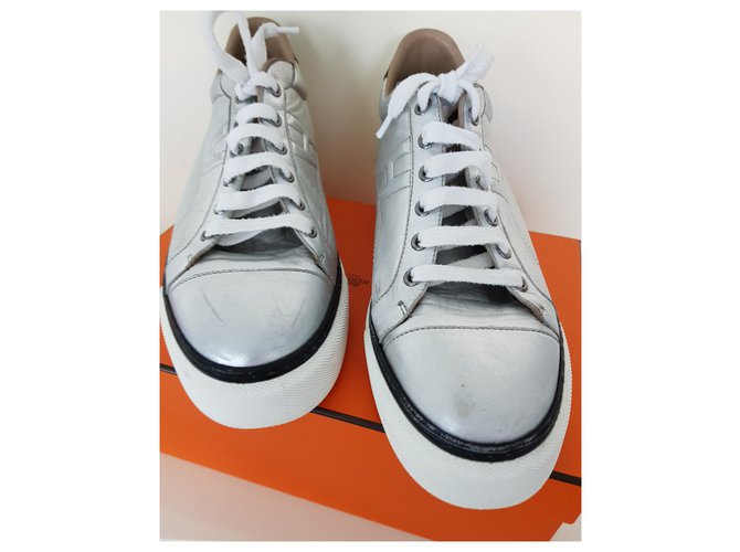Hermès Hermes Polo argento Bianco - vista 2