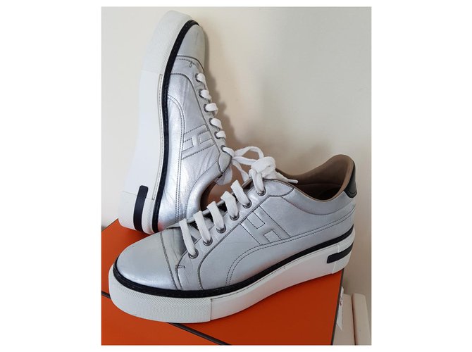 Hermès Hermes Polo argento Bianco - vista 6