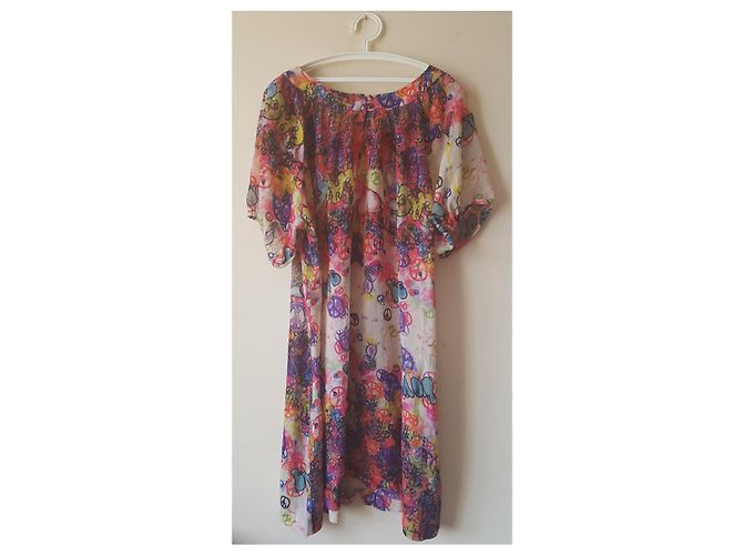 Autre Marque Deluca Kleid aus Polyester mehrfarbig Mehrfarben - Ansicht 2