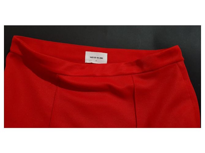Autre Marque Roter Rock von Wood Wood aus Baumwolle und Polyester Gr 36 - Ansicht 3