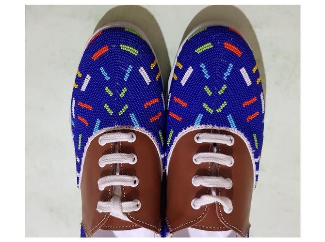 Autre Marque Twins For Peace Gacha Multiplay sneakers in pelle e perline Multicolore - vista 4