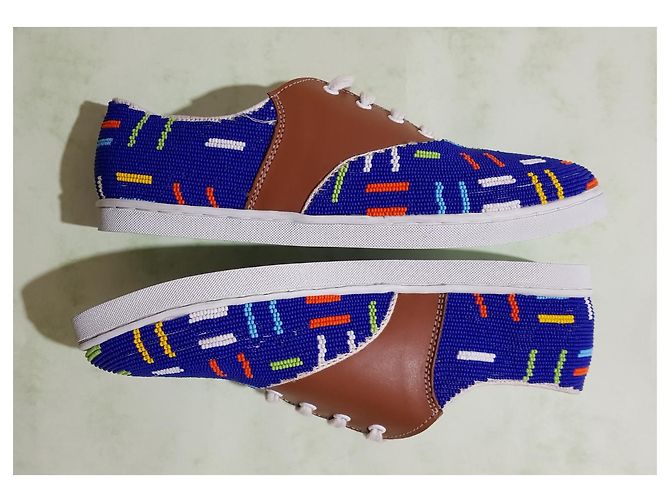 Autre Marque Twins For Peace Gacha Multiplay sneakers in pelle e perline Multicolore - vista 6