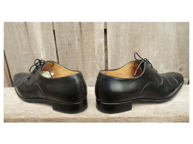 Autre Marque Richelieu Loding en cuir noir - vue 6