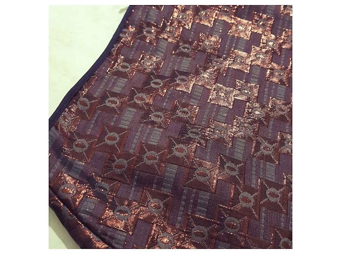Falda Marni Metalizada Matellasse Bronce Seda Multicolor Metálico - vista 3