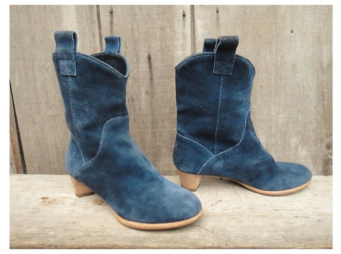 Botines Marc by Marc Jacobs., como nuevo Azul - vista 3