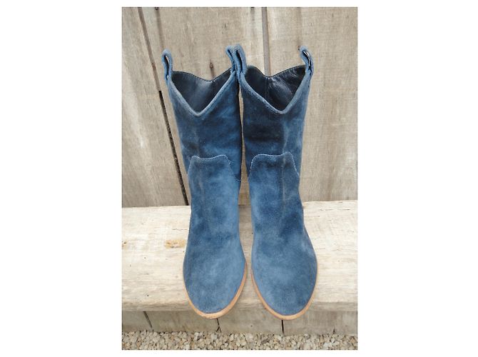 Botines Marc by Marc Jacobs., como nuevo Azul - vista 4