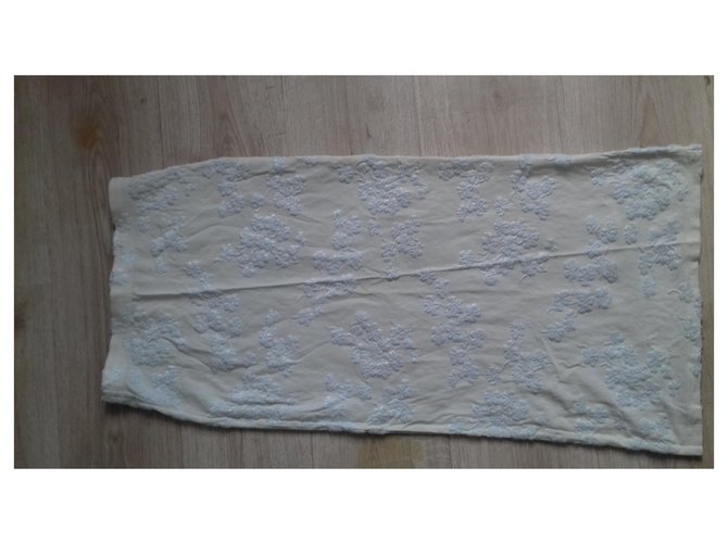 Autre Marque Falda Lilith de seda blanca Blanco - vista 3
