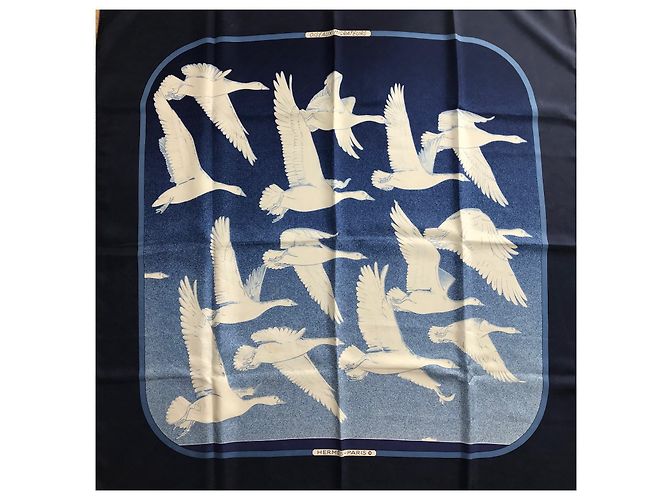 Hermès Aves migratorias Azul marino - vista 2