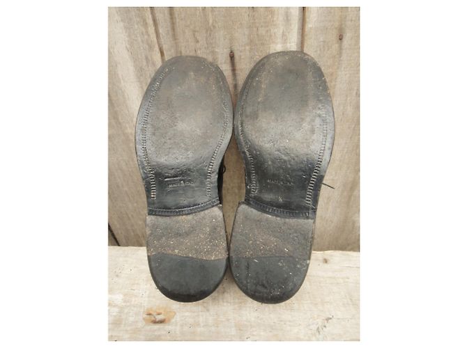 Scarpe Derby Hugo Boss Niagara in pelle nera Nero - vista 8