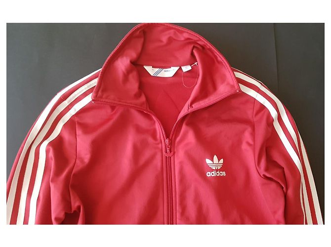 Adidas Trainingsjacke Rot Weiß - Ansicht 3