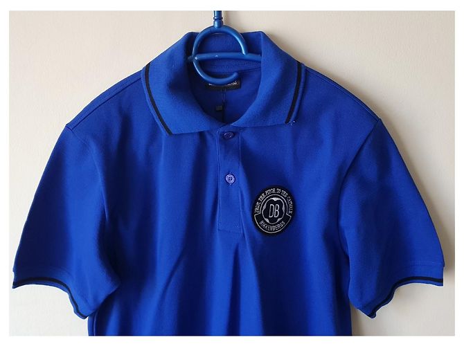 Dirk Bikkenbergs Polo Dirk Bikkembergs blu in cotone Taglia S - vista 3
