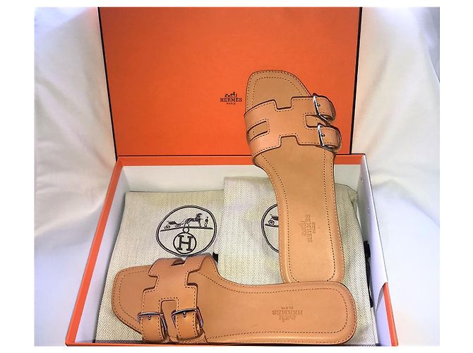 Hermès Hermes Remake Mules Bege - vista 3