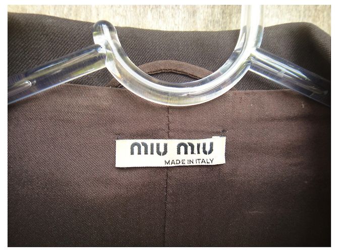 Miu Miu Jacke schokofarben Dunkelbraun - Ansicht 2