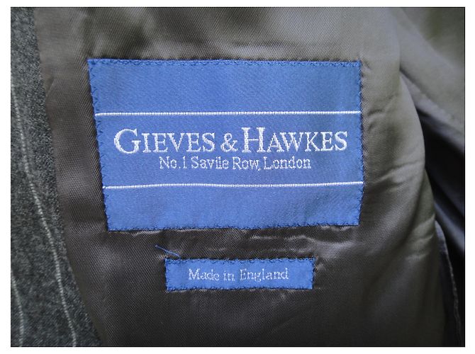 Autre Marque Flanelljacke Gieves & Hawkes Neuzustand Grau - Ansicht 2