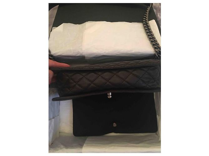 Bolso Chanel Boy de piel negra Negro - vista 3