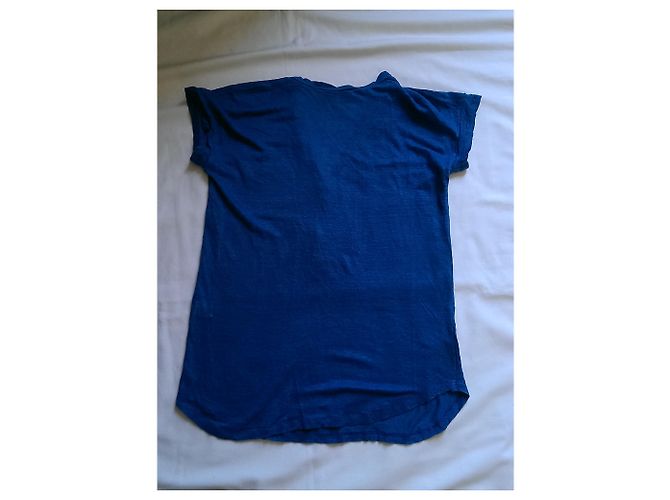 Autre Marque Top in lino blu Bérangère Claire - vista 2