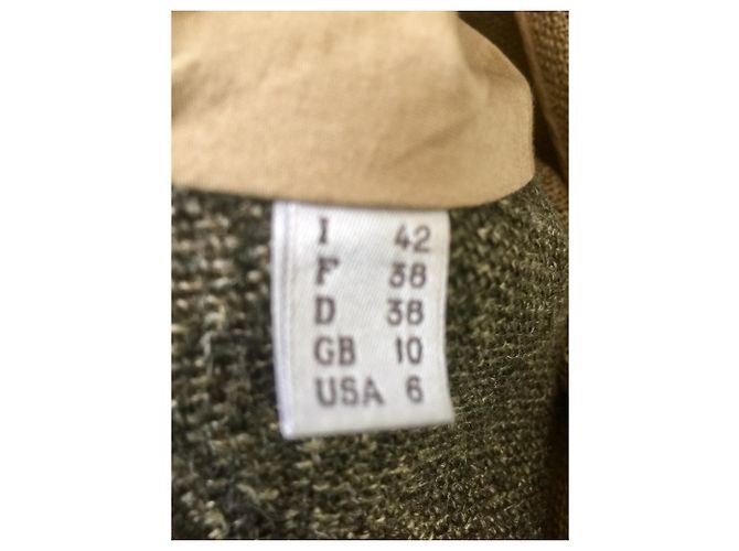 Abrigo de yute con cinturón Alberta Ferretti Marrón Castaño - vista 12