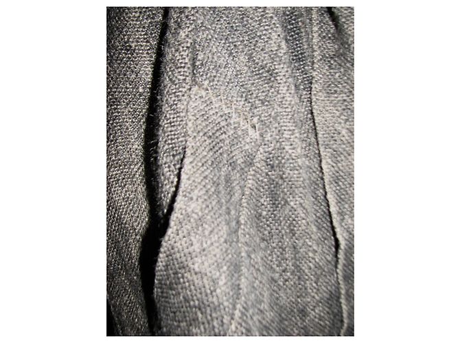 Abrigo de yute con cinturón Alberta Ferretti Marrón Castaño - vista 5