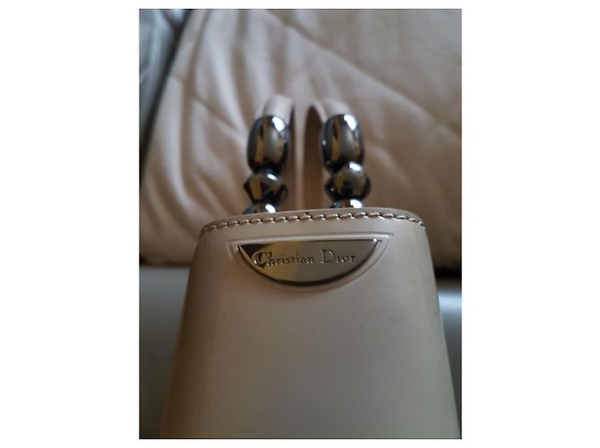 Christian Dior Lady Perla Borsa in pelle beige - vista 3