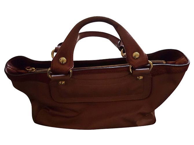 Borsa Céline Boogie Rosa in Pelle e Tessuto - vista 2
