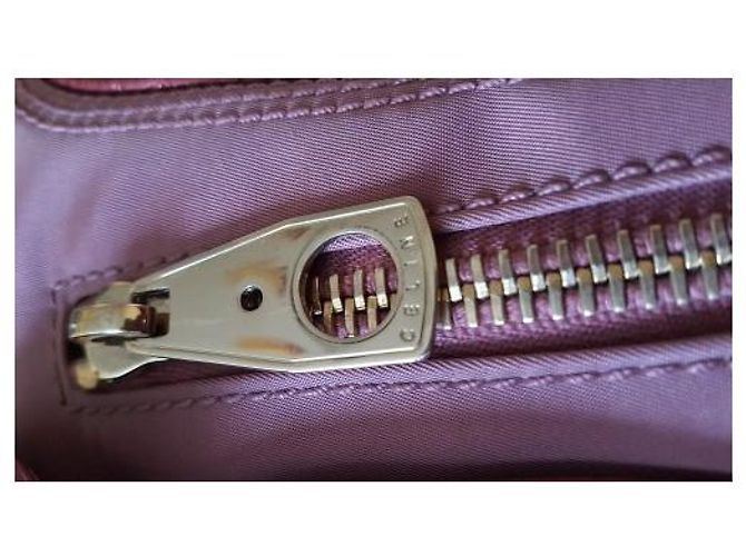 Borsa Céline Boogie Rosa in Pelle e Tessuto - vista 9