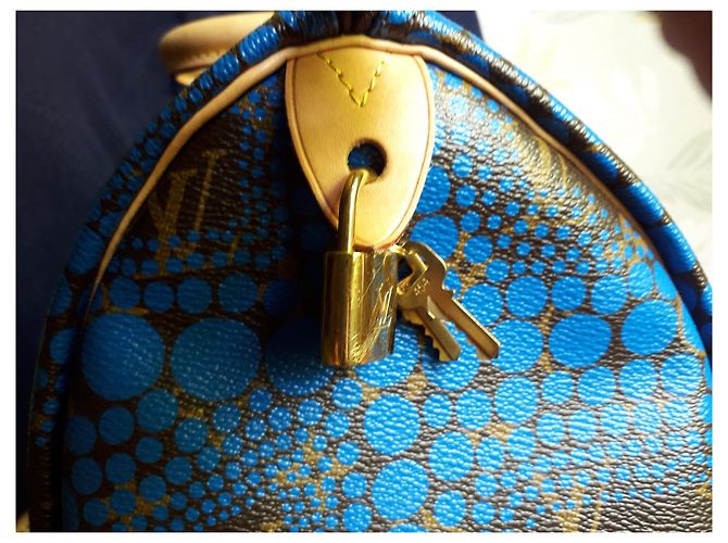 Louis Vuitton Speedy 30 Blau - Ansicht 5
