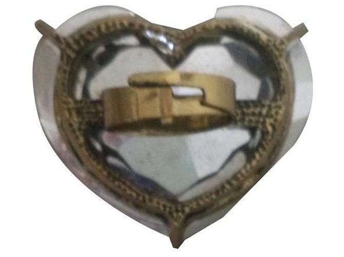 Kenneth Jay Lane Ring aus rotem Glas - Ansicht 2