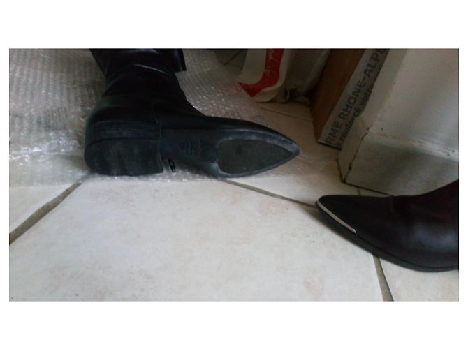 Botas Vic Matié de piel de cordero negra Negro - vista 4