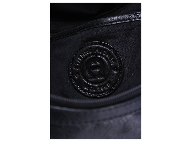 Borsa Aigner Etienne in pelle nera Nero - vista 4