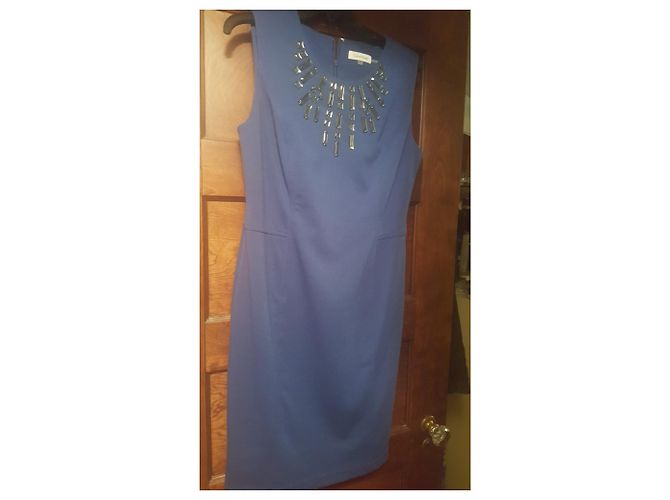 Abito blu senza maniche Calvin Klein lunghezza ginocchio - vista 3