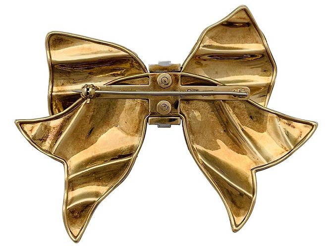 Spilla Repossi "nodo" in oro giallo e bianco, Diamants. - vista 10