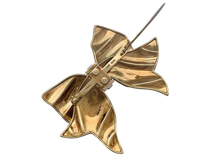 Spilla Repossi "nodo" in oro giallo e bianco, Diamants. - vista 5