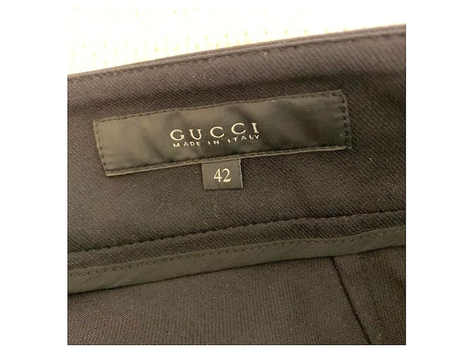 Gucci Pantalón de algodón negro estilo marinero. - vista 5