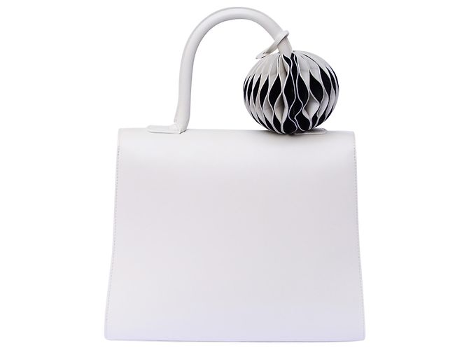 Delvaux The Brilliant MM Ivory - con Grigri Circle GM, Undercover in bianco e nero Bianco sporco - vista 2