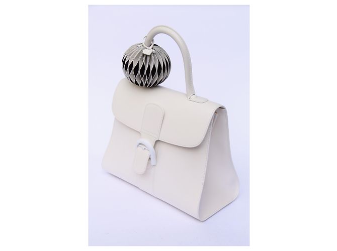Delvaux The Brilliant MM Ivory - con Grigri Circle GM, Undercover in bianco e nero Bianco sporco - vista 3
