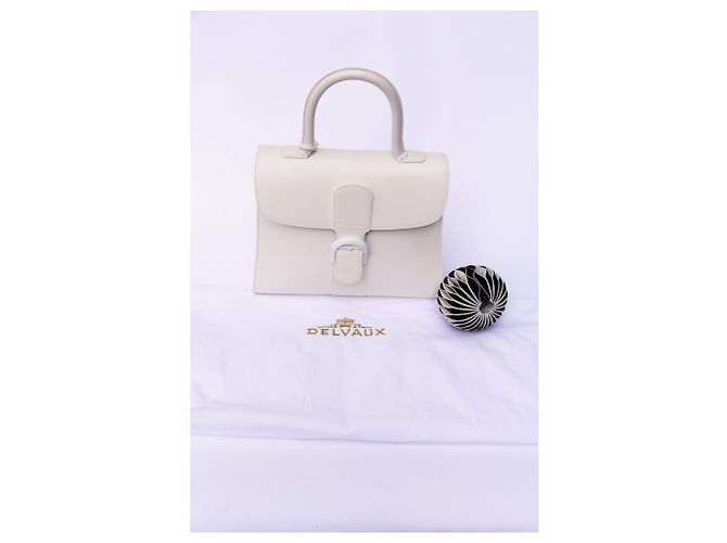 Delvaux The Brilliant MM Ivory - con Grigri Circle GM, Undercover in bianco e nero Bianco sporco - vista 6