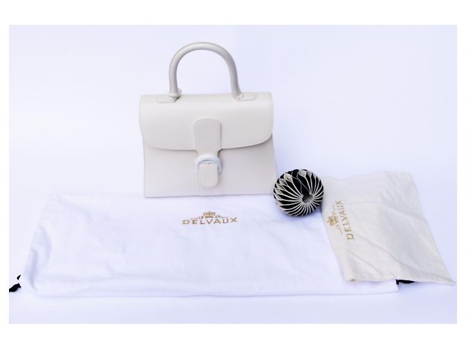 Delvaux The Brilliant MM Ivory - con Grigri Circle GM, Undercover in bianco e nero Bianco sporco - vista 7