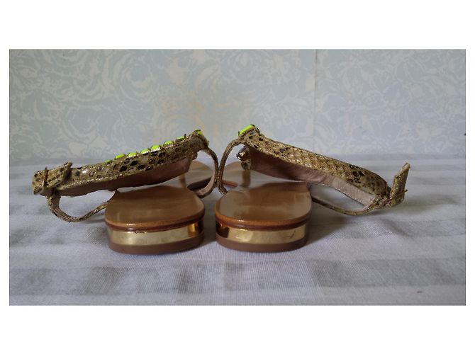 Autre Marque Sandali in pelle SUBLIMES HANIA SNAKE COSMOPARIS Multicolore - vista 4