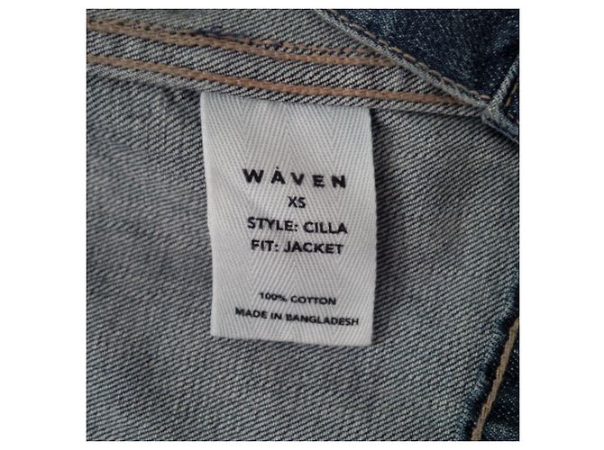 Autre Marque Giacca in denim Wåven Cilla Blu Navy XS - vista 5