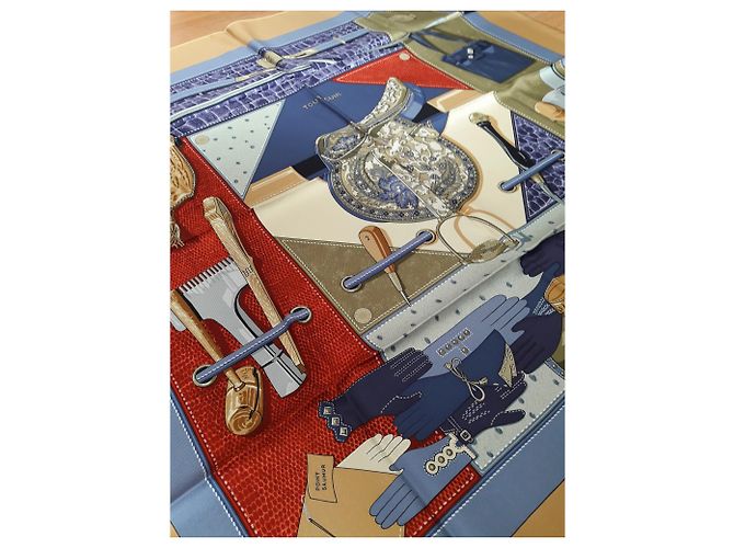 Hermès Tutto in pelle Blu - vista 4