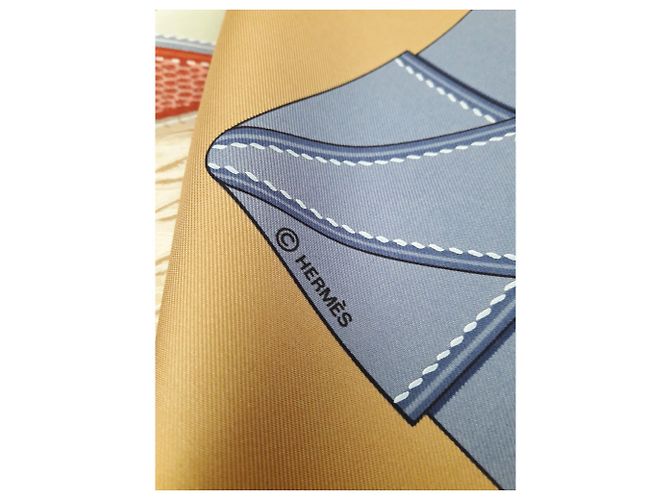Hermès Tutto in pelle Blu - vista 6